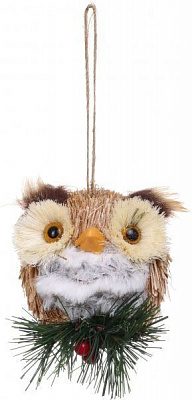 Декорація-підвіска Сова на гілці 8 см EPI-LX2018-2213
