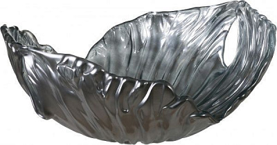 Фруктовница серебрянная стеклянная Palma 44х36х17 см Antonio Tammaro