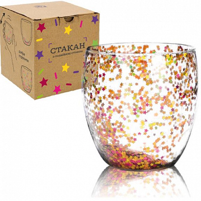 Стакан для латте с двойной стенкой Звезда 201-33 240 мл 1 шт. S&T 