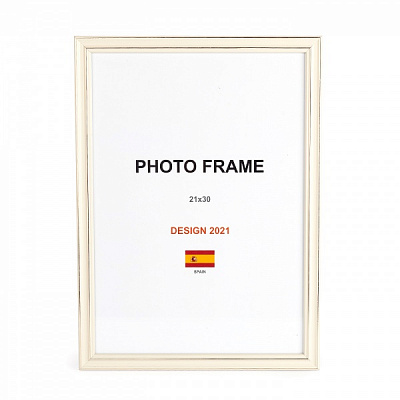 Рамка для фото 1 фото 21х30 см слонова кістка