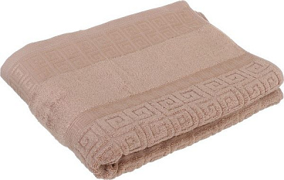 Рушник махровий Греція 70x140 см какао Luna