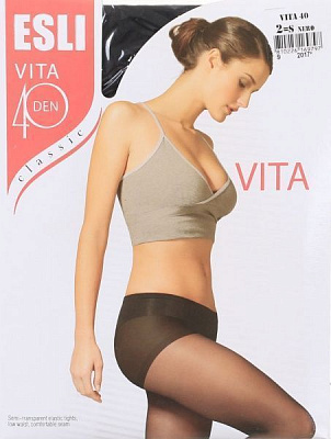 Колготки жіночі ESLI Vita Vita 40 den Nero р. 2 чорний