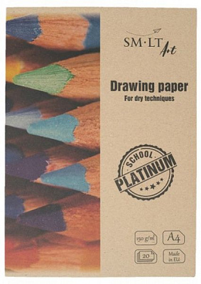 Папка для рисунка Platinum A4 21х29,7 см 150 г/м² 20 листов Smiltainis