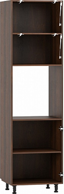 Пенал под духовку 600x2140x560 мм орех темный 