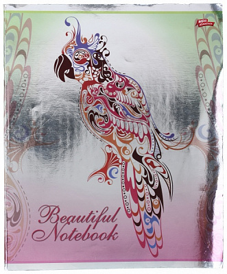 Тетрадь школьная серебро 4 листов в клеточку в ассортименте Мечты сбываются