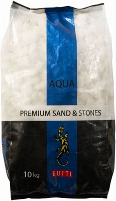 Грунт для аквариума GUTTI Камни декоративные Bianco diamante белый 10 кг