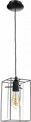 Светильник подвесной Eglo Loncino 1x60 Вт E27 черный 