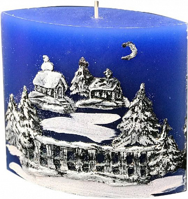 Свічка декоративна Сніжний ліс 55x120 Pako-If