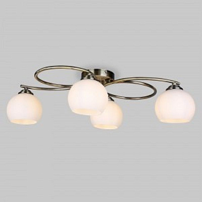 Люстра стельова Strotskis Alba 4x40 Вт E27 антична бронза 30144/4