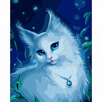 Набор для росписи по номерам Strateg Магическая кошка 40х50 см GS370