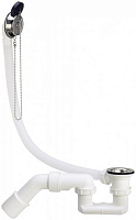 Сифон для ванни Viega з переливом, пластик/білий, 1 1/2х40/50