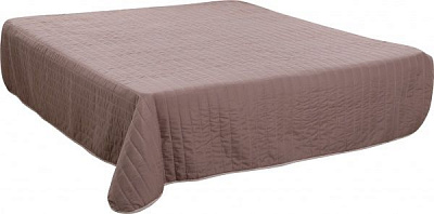 Покривало Білтекc Stripe chocolate стьожка 215x240 см шоколадний