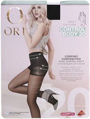 Колготки жіночі ORI Control Body 20 Den Nero р. 2 чорний 1 пар