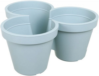 Горшок для цветов 44x20 см фигурный светло-зеленый 