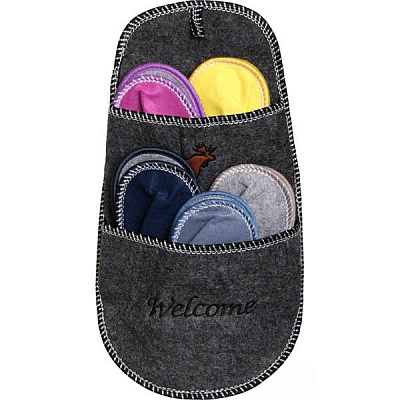 Набор тапочек для гостей Welcome Grey 5 пар