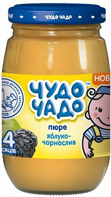Пюре Чудо Чадо з яблук та чорносливу для дітей з 4 місяців 170 г