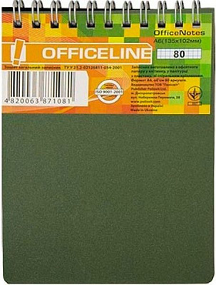 Книга для нотаток OFFICELINE А6 80 YES