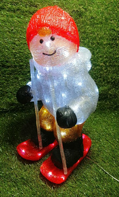 Декоративная фигура Euro Lucky Trading мальчик светодиодная (LED) 46 см 