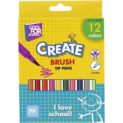 Фломастеры-кисточки Create CF15218 8 шт. Cool For School