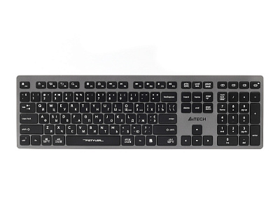 Клавіатура A4Tech (FBX50C (Grey)) з ножичним перемикачем grey