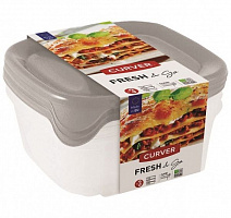 Набор контейнеров для пищевых продуктов Fresh&Go 3x0.8 л прозрачно-серый Curver