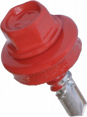 Саморез со сверлом по металлу 4,8x19 мм 20 шт рубиновый RAL 3003 RAL 3003Mme Expert Fix