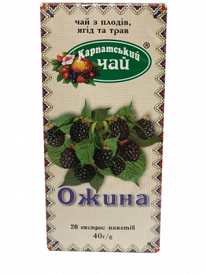 Чай ягідний Карпатський чай пакетований Ожина 20 шт. 40 г