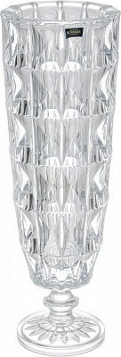 Ваза скляна на ніжці Diamond 42 cм Bohemia