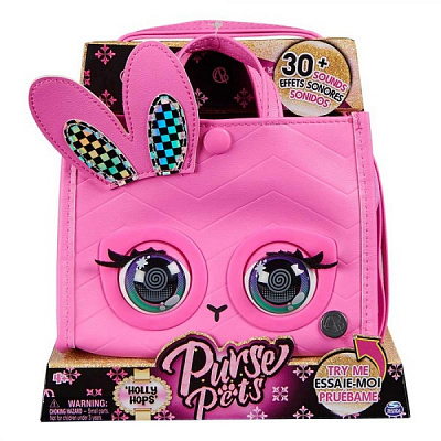 Сумочка интерактивная Spin Master Purse Pets Банни SM26700/0863