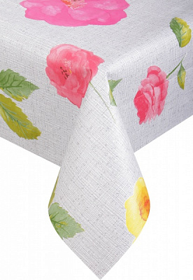 Скатерть Премиум 5730920а12 140x120 см бежевый УкрСкат 