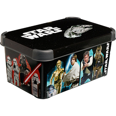Контейнер с кришкой Curver 225220 Star Wars 140x200x300 мм