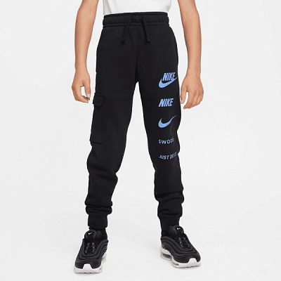 Штани Nike B NSW SI FLC CARGO PANT BB FN7712-010 р. XS чорний