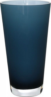 Ваза конусна Maestro скляна колір: опал, темно-синій 14х25 см Wrzesniak Glassworks