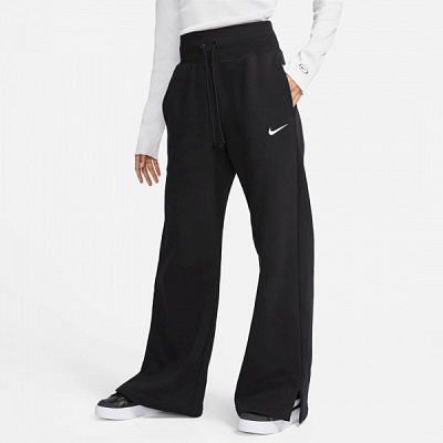 Штани Nike W NSW PHNX FLC HR PANT WIDE DQ5615-010 р. L чорний