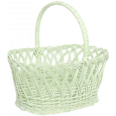 Кошик плетений 41х30х38 см 1434 м'ятний
