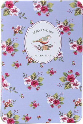 Блокнот Цветы фиолетовый