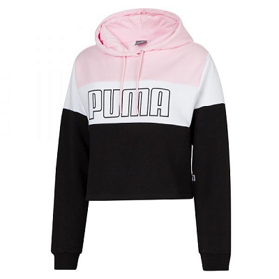 Джемпер Puma Color Block Cropped Hoodie 6 58443701 р. S розовый