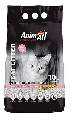 Наповнювач бентонітовий AnimAll з ароматом дитячої пудри 10 л