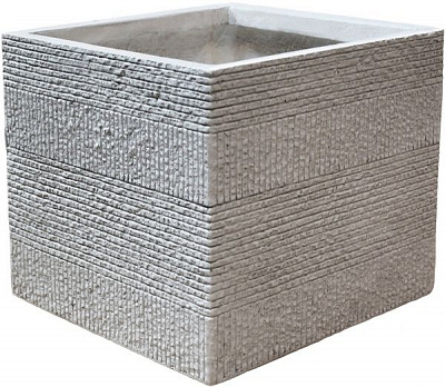 Кашпо Engard Оттава 34х34х30 см квадратний 35 л бежево-сірий (GA67-2)