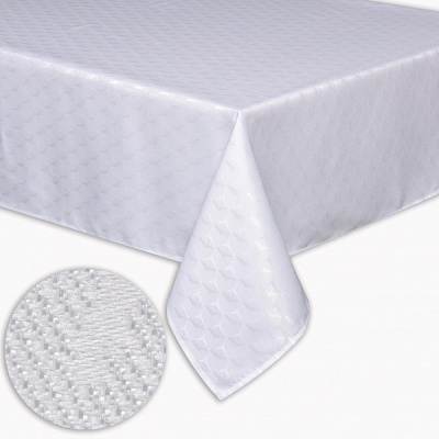 Скатертина водонепроникна Zana 140x240 см білий La Nuit