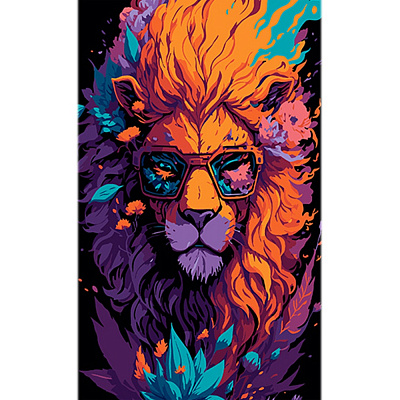 Набор для росписи по номерам Strateg на черном фоне в ассортименте 50х25 см