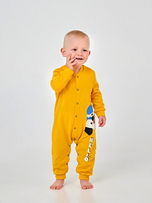 Комбинезон детский для мальчика Smil 108665 р.80 горчичный 108665 