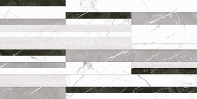 Плитка Allore Group Marmolino MIX W\DEC P NR Satin (54,4) 31x61x7