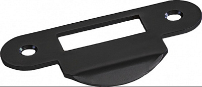 Планка зворотна STV Latch чорна 80 мм 22 мм з загнутим відбійником