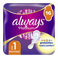 Прокладки Always Platinum Normal (розмір 1) 16 шт.