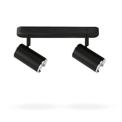 Светильник точечный LightMaster 35 Вт GU10 черный с серебристым LightMaster MLT101-2 MR16/GU1 