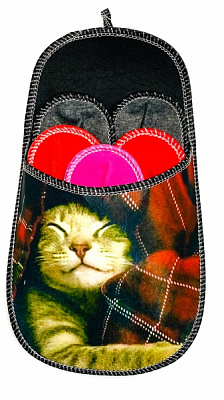 Набір капців для гостей La Nuit Christmas Cat пар різнокольоровий