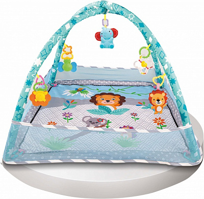 Килимок Tiibaby з бортами 5 іграшок блакитний HW22107032