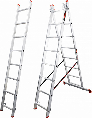 Лестница 3-секционная универсальная BauGut Meister 3T 3х8 (90221461)