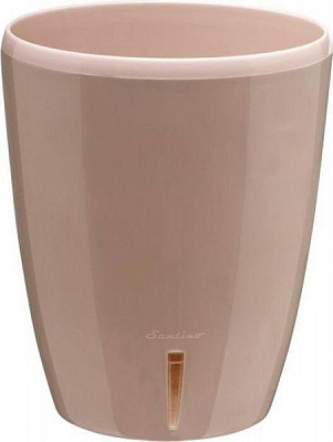 Вазон пластиковый Santino Орхидея TWIN круглый 1,3л песочный 